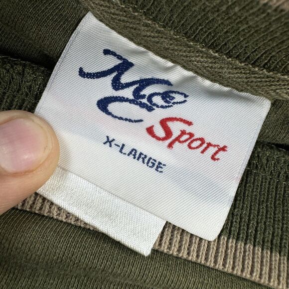 VINTAGE 90s M&C Sport Sweatshirt Mens XL Green Buck All American Hunting Outdoor - Picture 9 of 13